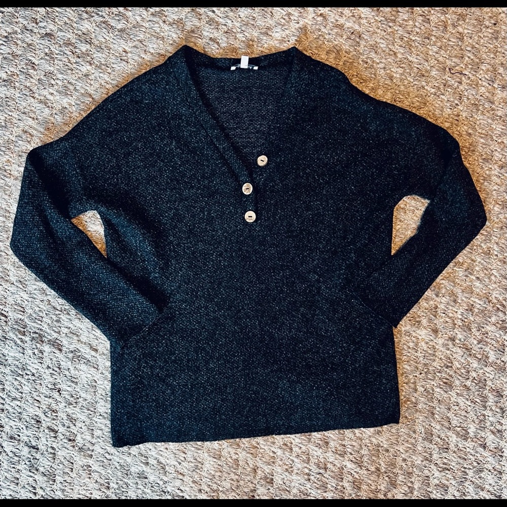 Women’s Boutique Cozy Dark Gray Sweater